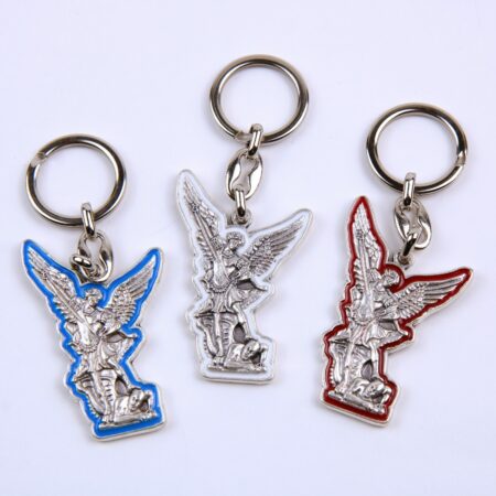 Porte-clés Saint Michel (bleu, blanc, rouge)
