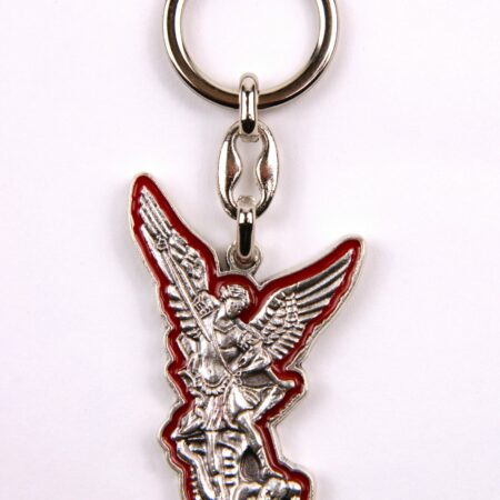 Porte-clés Saint Michel rouge